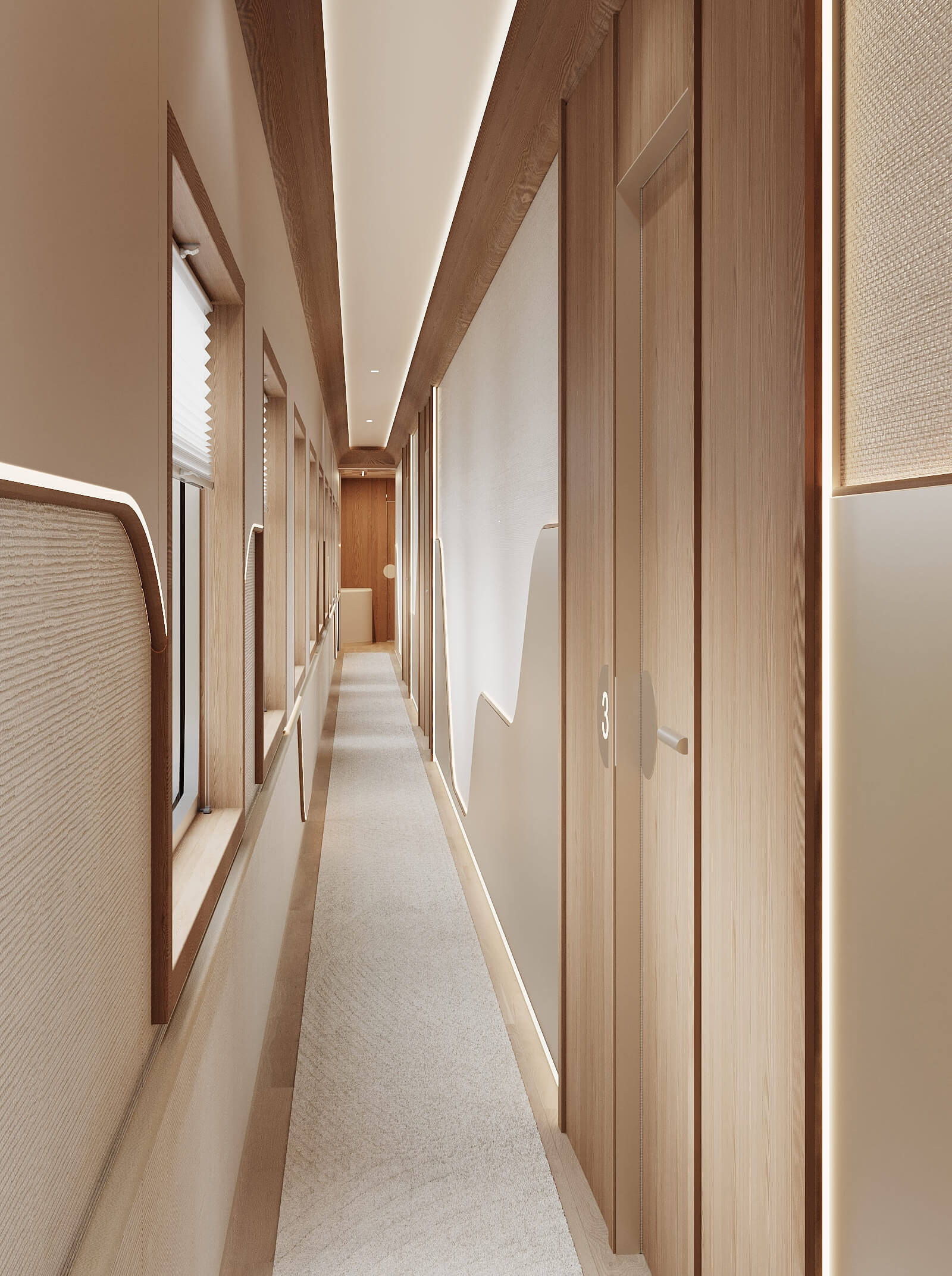 Lanmei Starlight Train design by Pulina VIP coridor