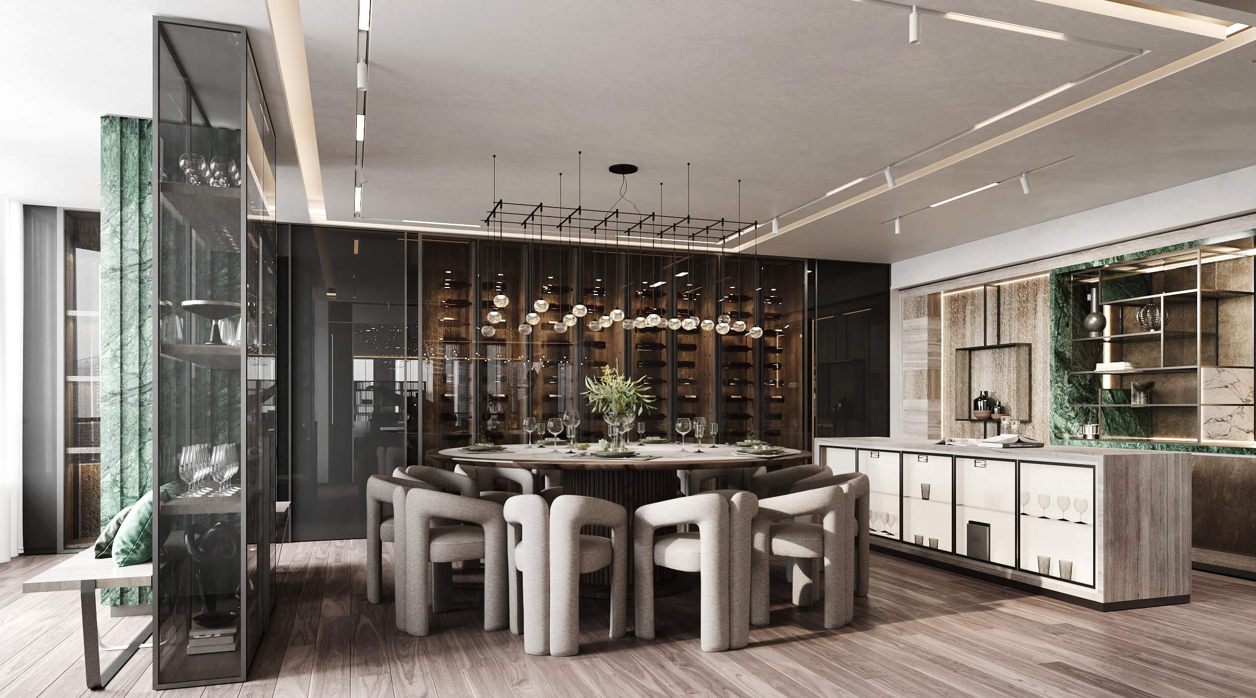 Shenyang Yanlord Penthouse - DINING-View-01