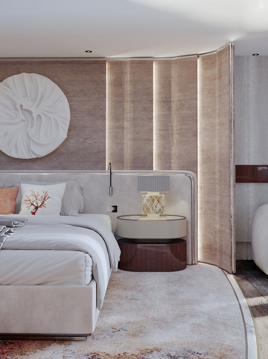 Romeo 55 motor yacht Pulina Exclusive Interiors Owners