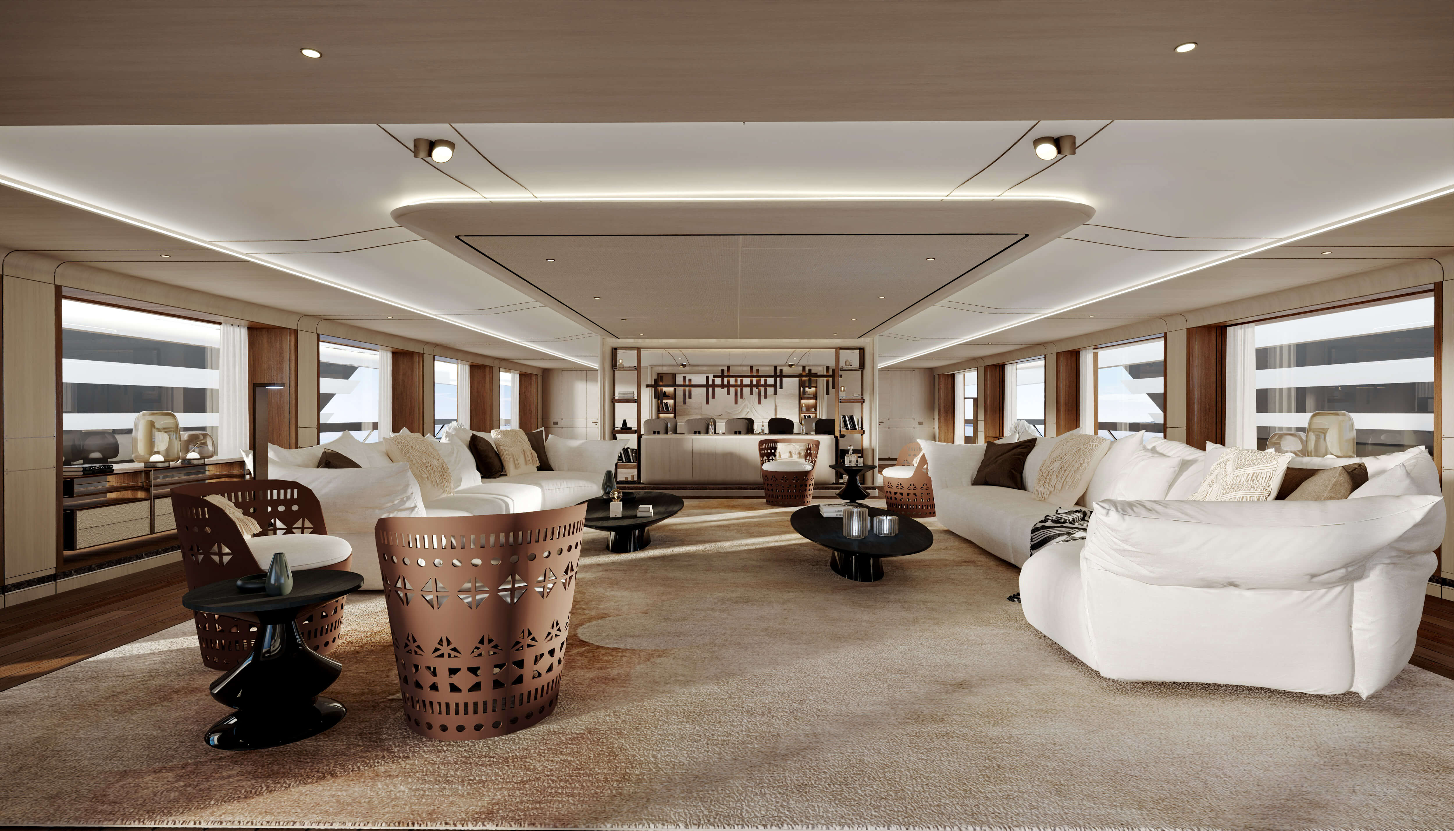 Super Polaris 70 interiors Pulina Exclusive Interiors for Cantieri di Pisa  MD