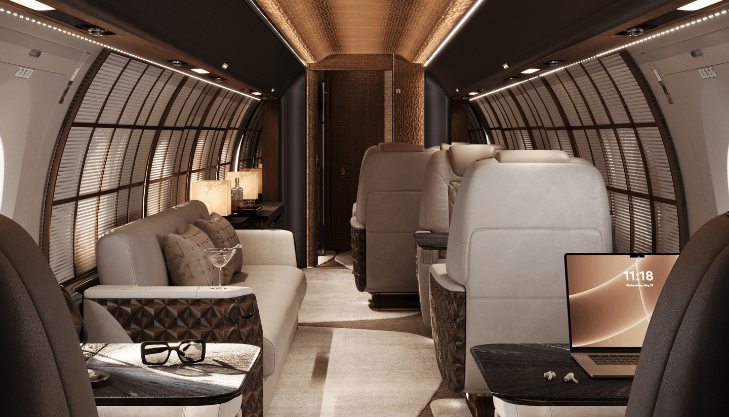 1 PRIVATE JET PULINA EXCLUSIVE INTERIORS