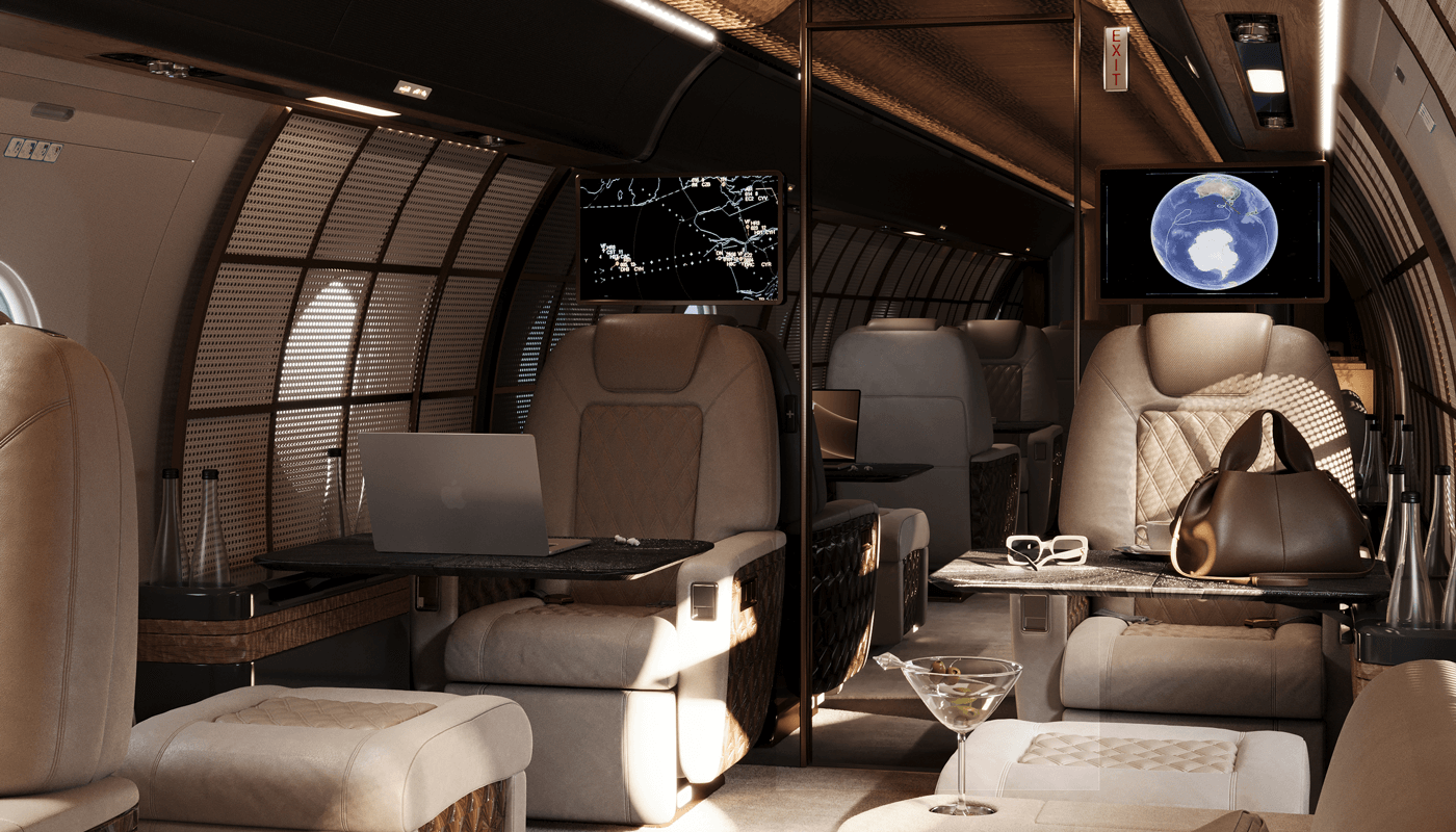 3 PRIVATE JET PULINA EXCLUSIVE INTERIORS