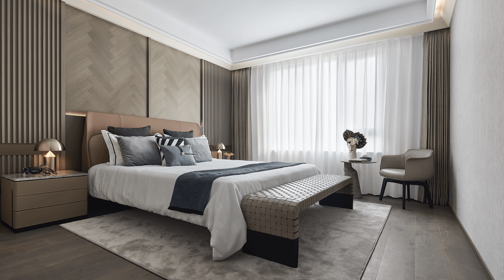 Yanlord Luxury Apartment Bedroom View